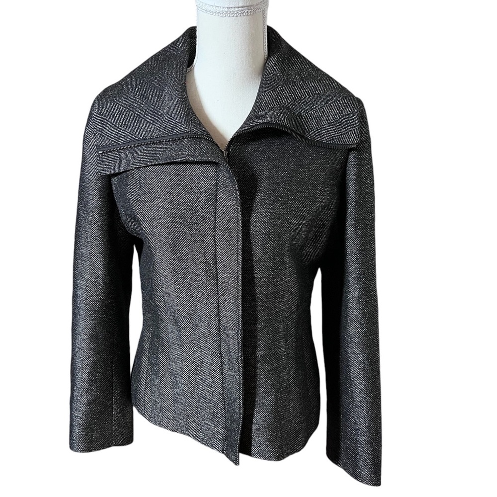 Anne Klein Charcoal Gray Blazer
